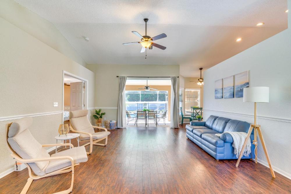 Relax Poolside Spring Hill Family Home with Yard!